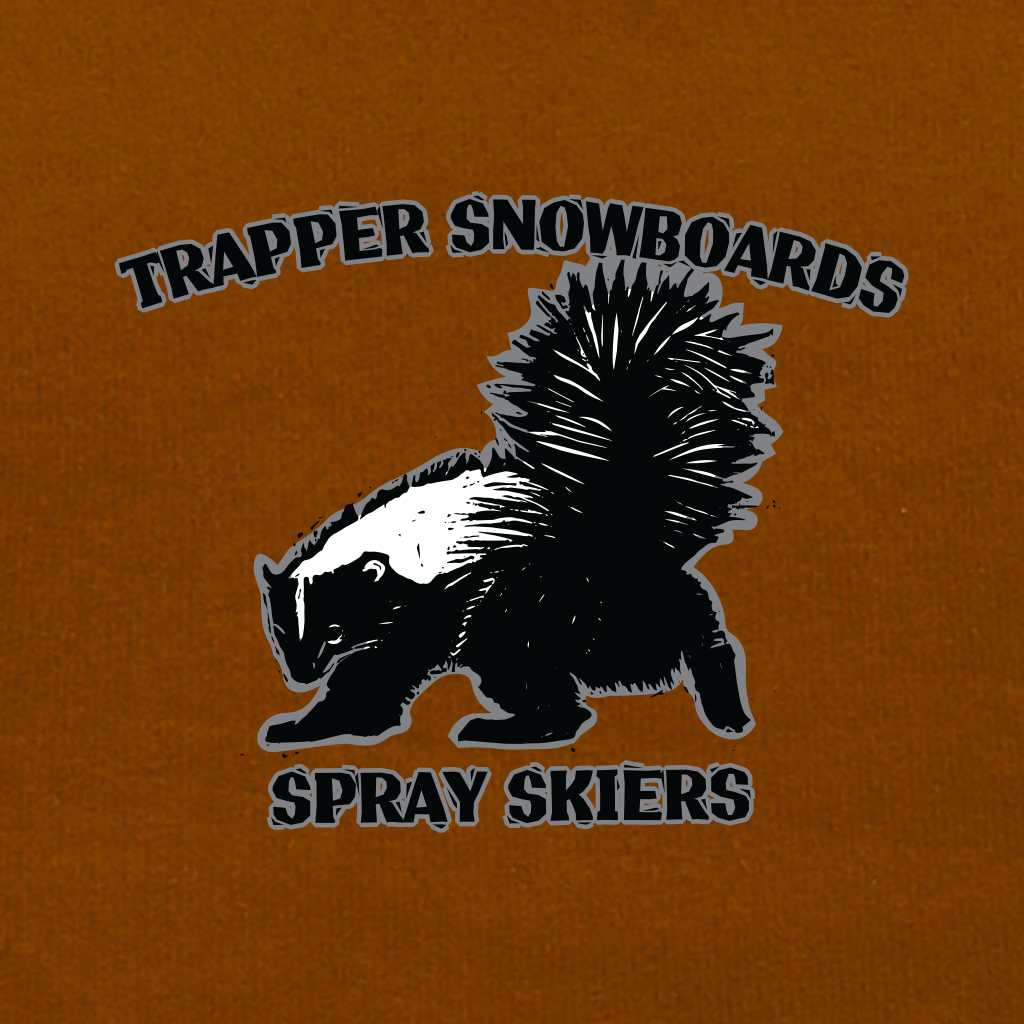 Spray Skiers Skunk Copper Hoodie
